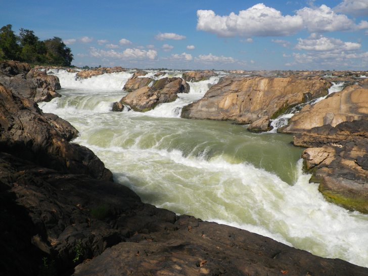 Khone Falls on the Mekong River